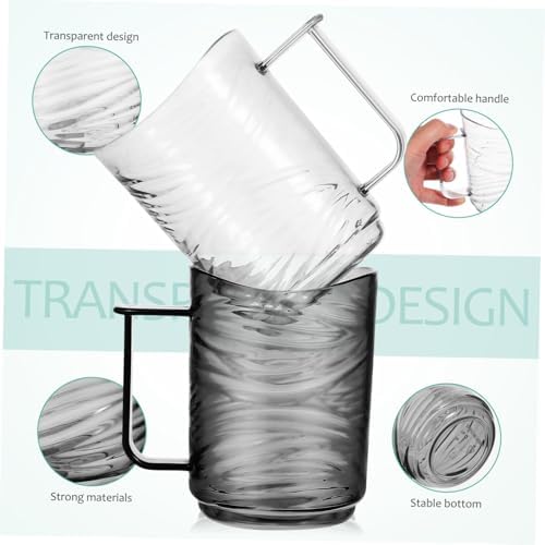 Ergonomic Handle Toothbrush Holder Cups