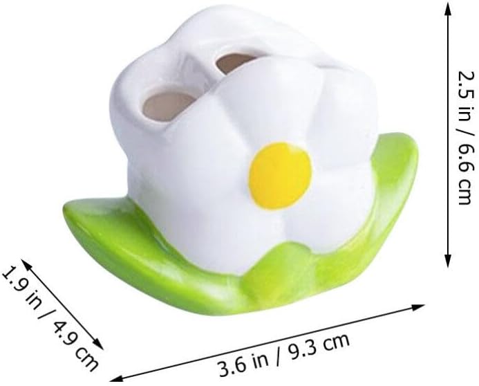 Floral Toothbrush Pen Organizer