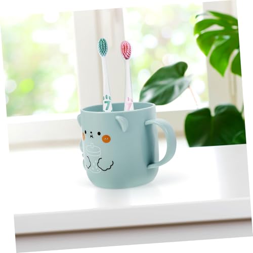 MAGICLULU Simple Mouthwash Cups for Kids 2 Pcs 3D Bear Design