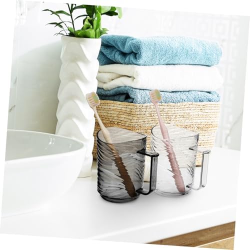 Ergonomic Handle Toothbrush Holder Cups