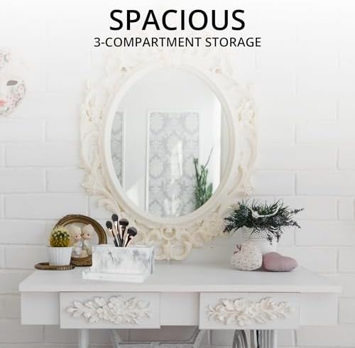 Stylish 3 Compartment Bathroom Organizer