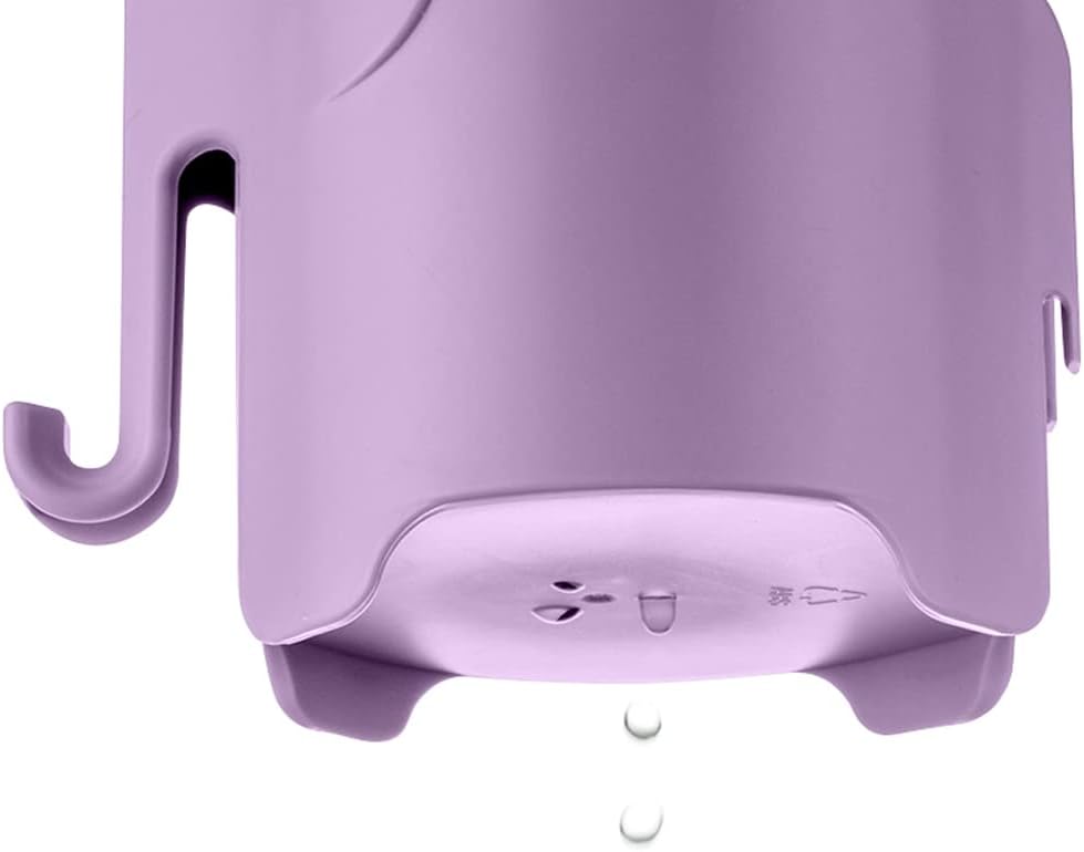 RyanLemon Elephant Toothbrush Holder for Kids with 3 Slots and Hook