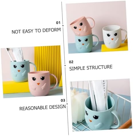 Cabilock Multipurpose Toothbrush Cup with Frosted Design