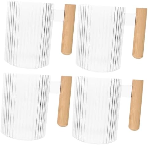 Cabilock Toothbrush Storage Cup 4pcs Black Reusable
