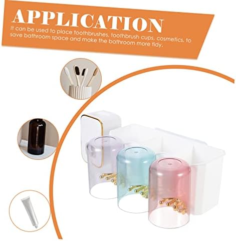 wall-mounted toothbrush holder with dispenser