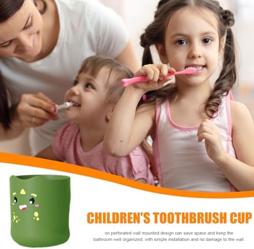 Kids Toothbrush Cup Cartoon Design Safe Fun for Children