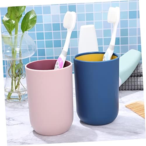 Zerodeko 4-Piece Reusable Toothbrush Tumbler Set