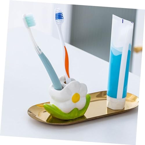 Floral Toothbrush Holder Compact