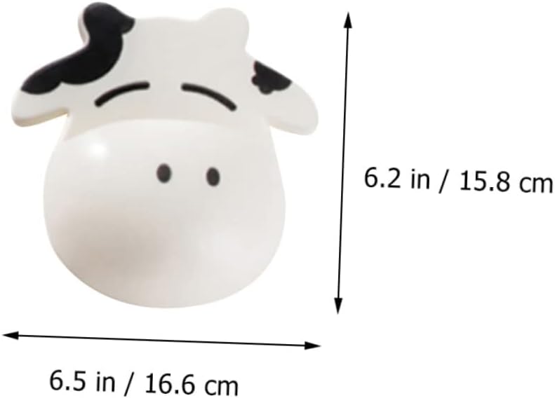 3-Piece Cartoon Cow Suction Cup Toothbrush Holder