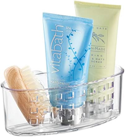 iDesign BPA-Free Plastic Shower Caddy Organizer Basket - Clear 65x275x25