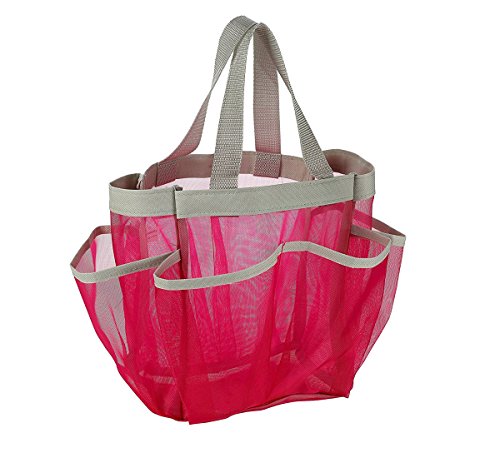 Quick Dry Hanging Shower Caddy with 8 Pockets Portable