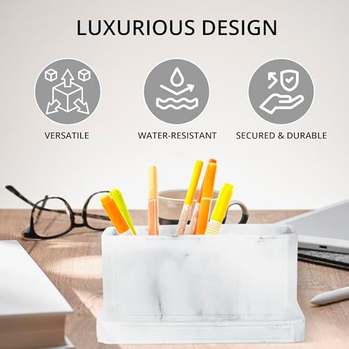 Lux 3 Compartment Vanity Organizer Durable Stylish