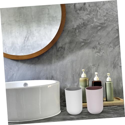 Dual-Color 2-Pack Toothbrush Water Tumbler Cups