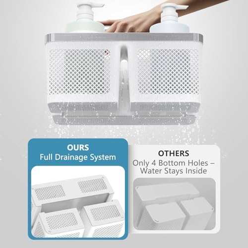 Portable Shower Caddy Bathroom Organizer with Built-in Handle