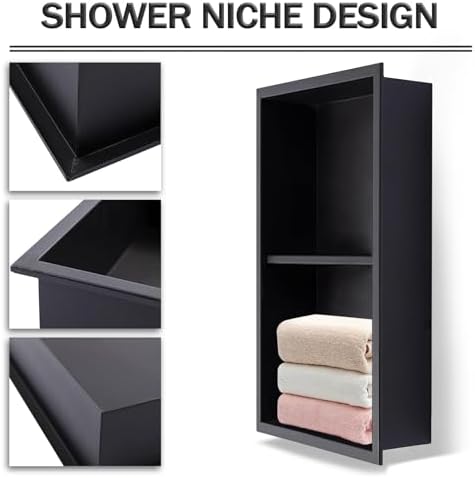 Stainless Steel Shower Niche 24 X 12 - No Tile Needed