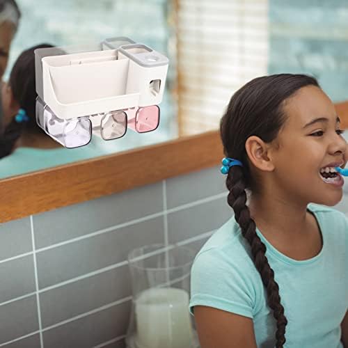 Anneome Space-Saving Wall-Mounted Toothbrush Toothpaste Organizer