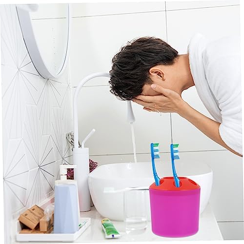 Beatifufu Toothbrush Holder 4 Slot Organizer