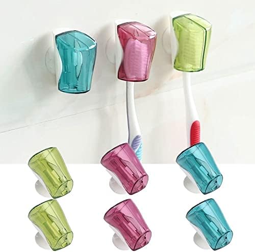 GOFIDIN 6-Piece Suction Cup Toothbrush Covers