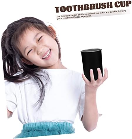 Pam ingono Stainless Steel Toothbrush Cup 350ml Black