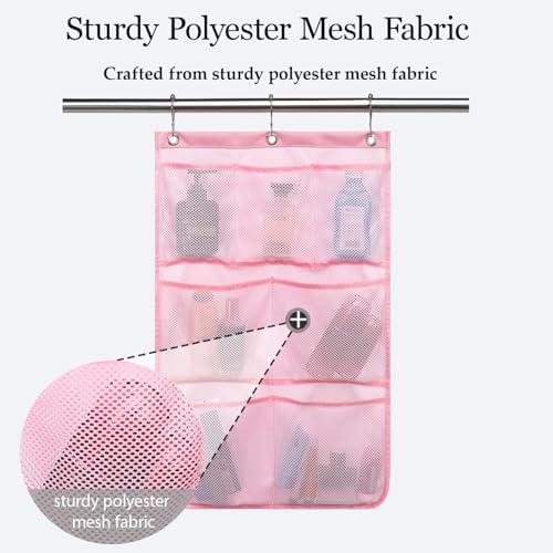 Stylish Portable Mesh Shower Organizer for Travel and Cruises