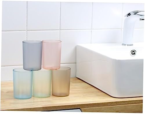 Transparent Toothbrush Cup Water Mug for Bathroom Elegant Sturdy Design