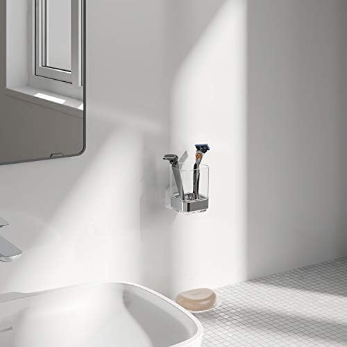 Premium Wall-Mounted Toothbrush Organizer Tumbler Easy to Use Durable