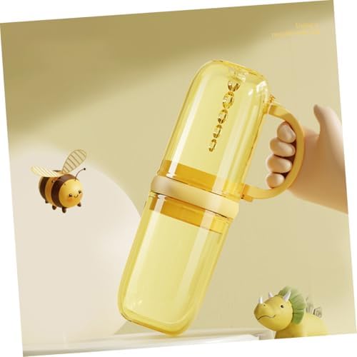 BESTonZON Cartoon Toothbrush Holder Travel Friendly Storage Cup for Boys Girls