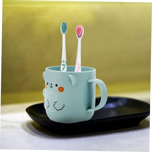 MAGICLULU Simple Mouthwash Cups for Kids 2 Pcs 3D Bear Design