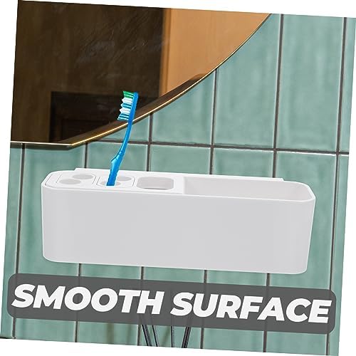Bathroom Organic Wall-Mounted Toothbrush Holder Space-Saving Design