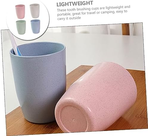 4-Pack Reusable Travel Mouth Wash Cups for Boys and Girls