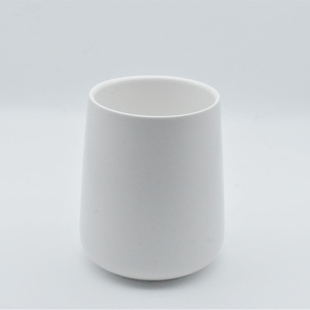 RabyLeo Modern Simple Style Ceramic Toothbrush Mouthwash Holder White