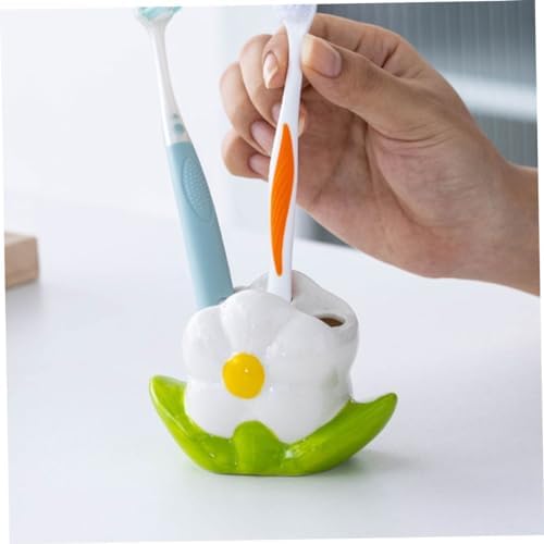 Floral Toothbrush Holder Compact