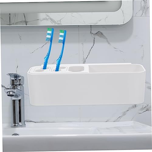 Bathroom Organic Wall-Mounted Toothbrush Holder Space-Saving Design
