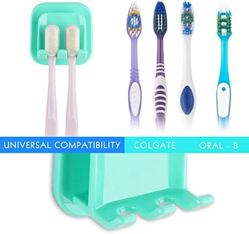 Space-Saving 2-in-1 Wall-Mounted Toothbrush and Gargle Cup Holder