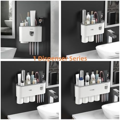No-Drill Wall-Mounted Toothbrush Holder
