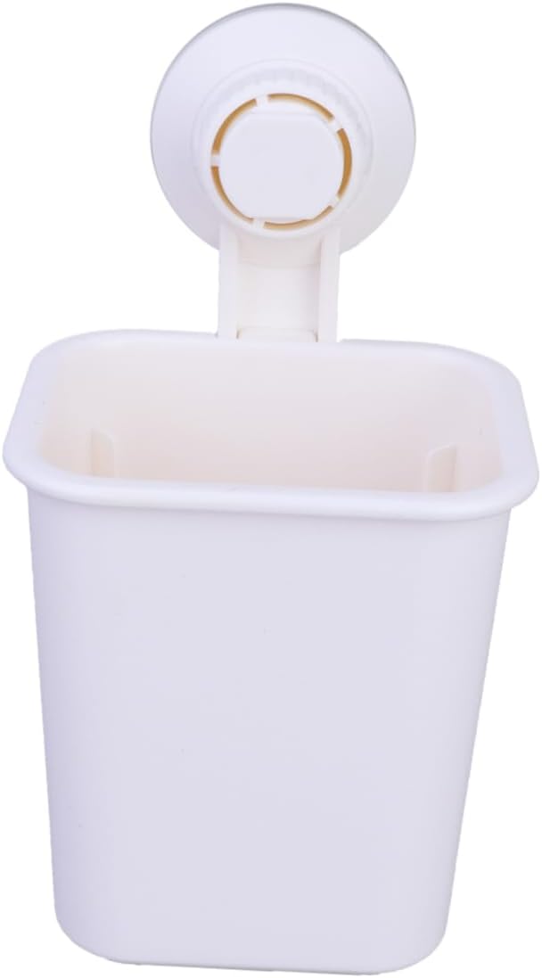 ABOOFAN Wall-Mounted White Toothbrush Holder Easy to Install