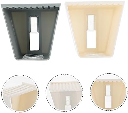 Wakauto 2pc Wall-Mounted Shampoo Hooks