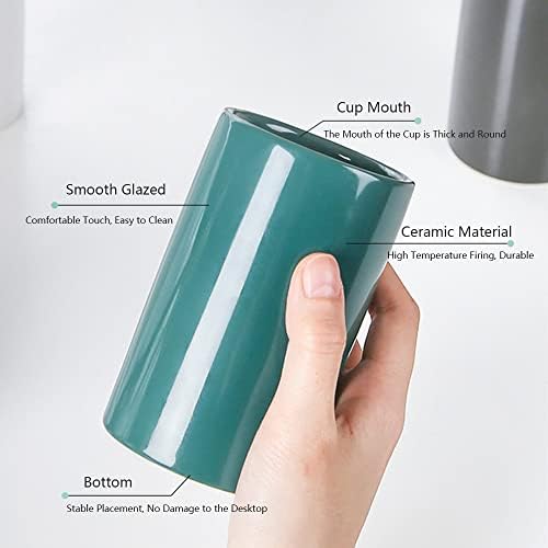 Vitbunana Ceramic Toothbrush Cup Carter for Durable and Fresh Taste
