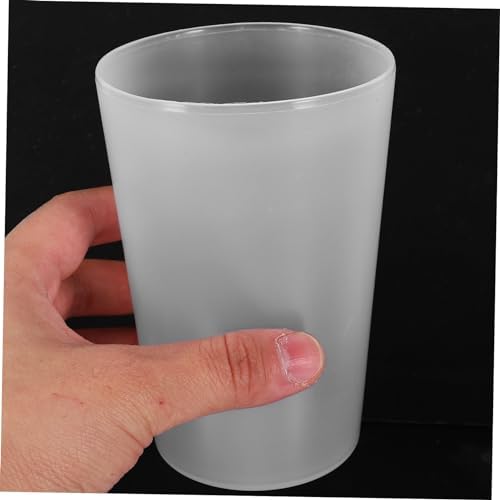 Cabilock 10pcs Reusable Transparent Toothbrush Cups for Bathroom Use