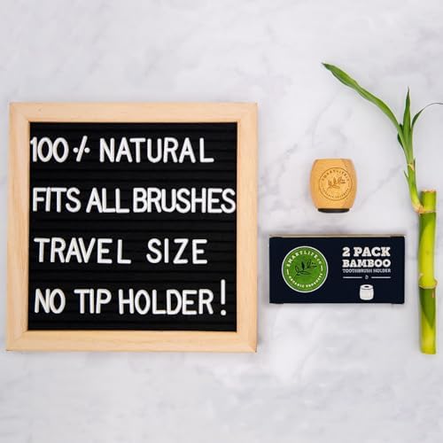 SmartLifeco Bamboo Toothbrush Holder - Eco Friendly