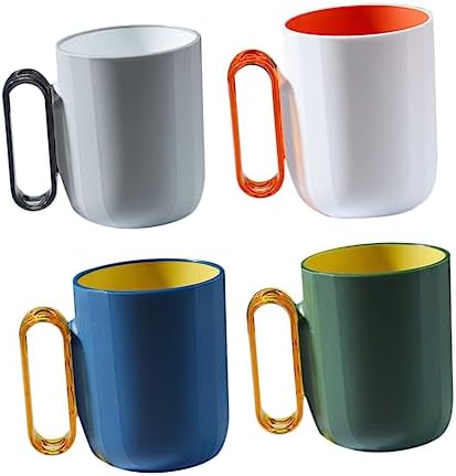 Chic 4-Piece Toothbrush Tea Mugs for Travel Home