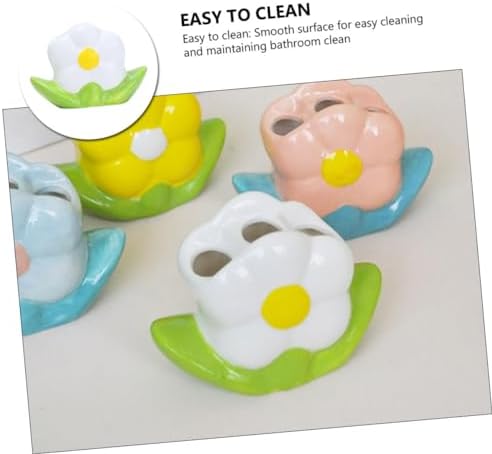 Floral Toothbrush Holder Compact