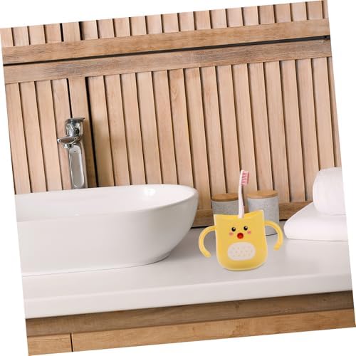 Sturdy Dino Toothbrush Holder with Double Handles