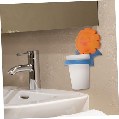 Fomiyes Cartoon Toothbrush Cup Rack Multifunctional Storage Organizer