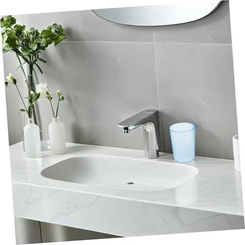 Stylish Blue Transparent Toothbrush Cup for Adults