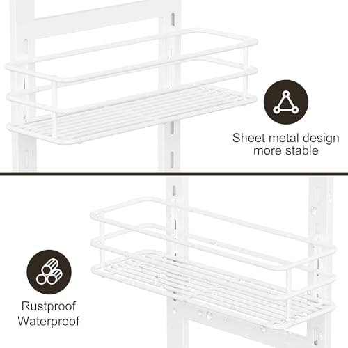Orimade Adjustable Anti-Slip Shower Caddy Over Shower Head