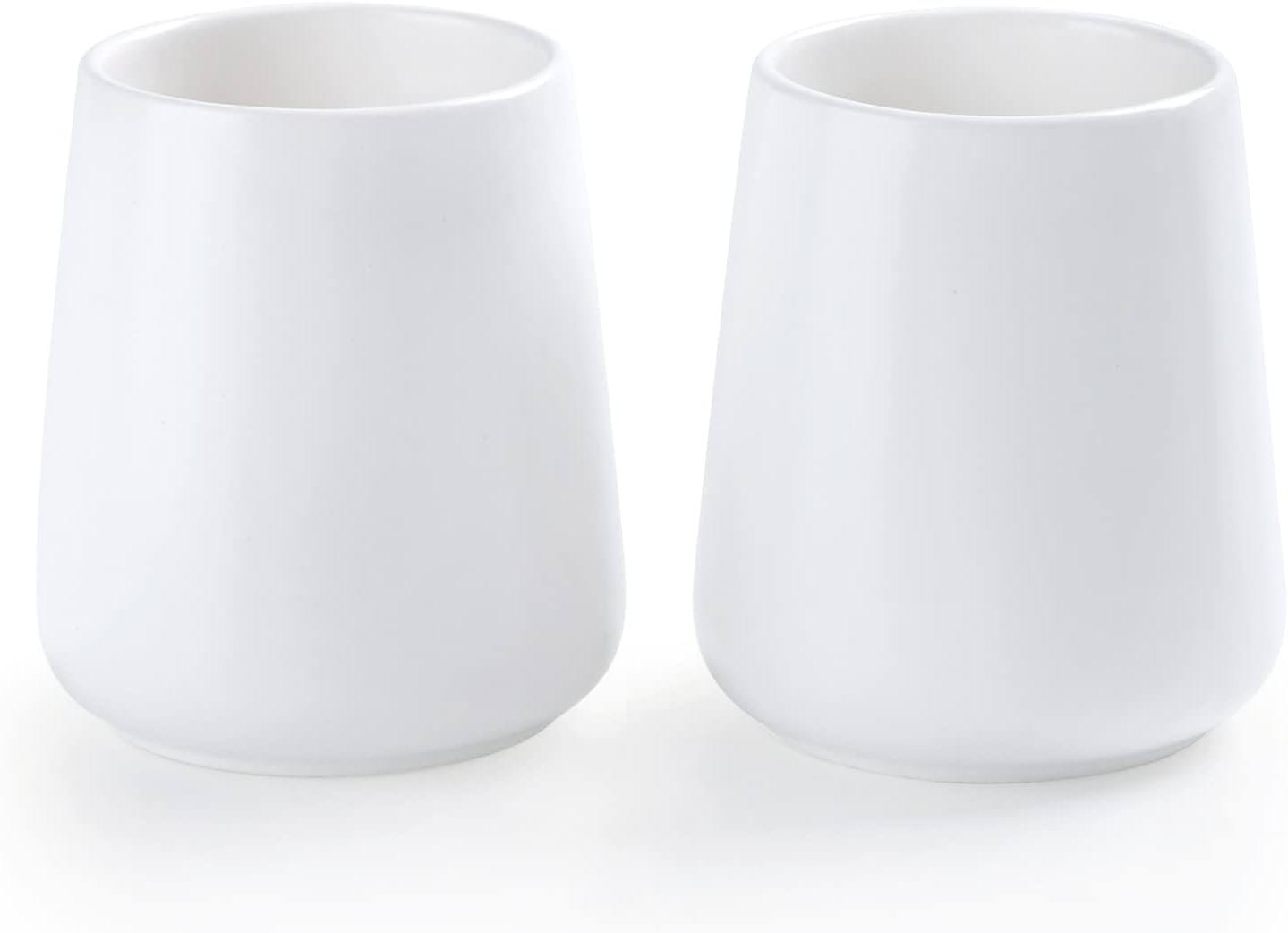 Elegant White Ceramic Toothbrush Holder Set for Bathroom Bedroom