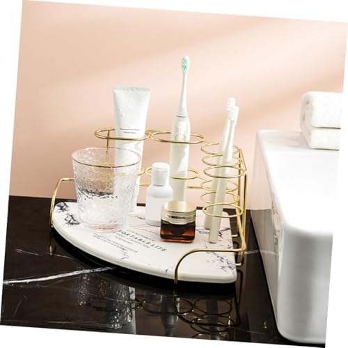 PRETYZOOM Corner Toothbrush Holder Rack