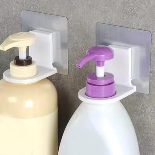 Bathroom Shower Gel Bottle Rack Hook Adhesive Mount