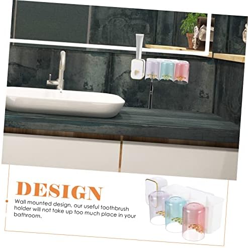 Space-Saving Wall Mounted Toothbrush Paste Organizer